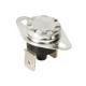 Bimetal thermostat switch for heating appliance as overload protection component