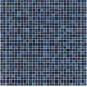 Great design dark blue gold line glass mosaic mix pattern boarder