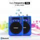 Portable Bluetooth Mic Set Recorder Speaker With FM Radio Blue Black Red Available