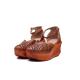 S490 2020 Summer New Hole Shoes Cool And Breathable High-Heeled Thick-Soled Leather Women'S Sandals With Convenient Buck