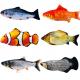 Fish Simulation Animal Plush Toys Electric Fish Props Non Toxic