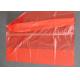 Plastic Water Soluble Dissolvable Washing Bags / Disposable Laundry Bags Red Color