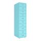 Blue Knock Down 10 Drawers Mobile Metal File Cabinet