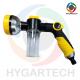 Multifunctional Thumb Control Soap Bubble Spray Nozzle with Hose Connector for Gardening Irrigation and Car Washing