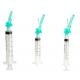CE ISO 3 Parts Luer Lock Safety Vaccination Syringe With Safety Needle
