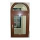 KDSBuilding Swing Residential Casement Round Wooden Window Solid Wooden Window With Fix Glass