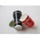 Colorful Eco Friendly Double Wall Paper Cups , Disposable Paper Coffee Cups For Drinking
