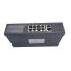 Stable Metal Case 10 Port Poe Switch 8 PoE 100Mbit Support Broadcast Storm Control