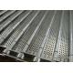 Stainless Steel Perforated Conveyor Belt For Ultrasonic Cleaning Line 125mm Pitches