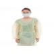 Waterproof Transparent Medical Disposable Gowns Outdoor For Adult , 0.017mm Thickness