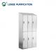 Six Door Stainless Steel Furnishing Sloping Top Stainless Steel Cabinet With Lock
