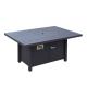 Aluminum Square Patio Fire Pit Table Outdoor Sofa Outdoor Furniture Garden Set