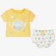 Summer Boutique Infant Lovely Printed 100% Cotton Baby Girls Clothing sets Baby Clothing Sets