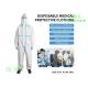 Anti Virus Disposable Protective Coverall Suit Non Woven ICU Usage