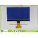 Blue Negative 256 x 128 Graphic COG LCD Module White LED Backlight With 8080