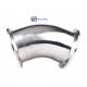304 316 Stainless Steel 45 Degree Quick Mounting Elbow Sanitary Clamp Elbow 3A DIN
