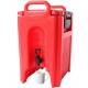 Red 20L Insulated Hot Drink Dispenser Scratch Resistant