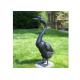 Outdoor Modern Life Size Bronze Statue Casting Finish Animal Goose Sculpture