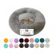 Long Plush Fluffy Circle Dog Bed Polyester Large Round Pet Pillow OEM ODM
