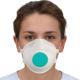 Public Place 3D Disposable Protective Face Mask With Breather Replaceable Filter