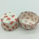Cherry Pattern Greaseless Cupcake Liners , Muffin Cake Paper Cups For Children Party