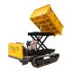CE Rubber Track Mini Crawler Dumper 1.2ton 3500*1500*1700 Dimensions