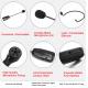 Portable Rechargeable 2.4 Ghz Wireless Microphone With Separate Transmitter Receiver 3.5mm To 6.5mm Convertor