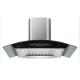 Stainless Steel Glass Arc Chimney Hood Electric Low Noise App Controlled 15-17 m3/min