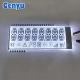 TN White 14 Segment LCD Display Black Digits Customized Sizes PIN Connect