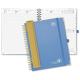 Custom 12-Month Planner July 2023 - June 2023 Light Blue With Vertical Hourly Schedule 2 Pages Per Week