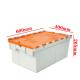 Stackable Industrial Attached Lid Container Injection Plastic Moving Box