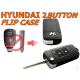 Hyundai 2button flip case k678
