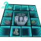 Outdoor 3D LED Light Up Floor Abyss Mirror Neon Abyssal Magic Mirror Size Customized