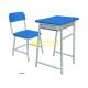 Middle School Single Desk And Chair With Color Customied / Classroom Furniture