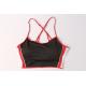 90% Polyester 10% Spandex Knit Sports Bra Ladies Yoga Top With Bra Linning
