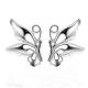 Women's Fashion 925 Silver Plated Butterfly Style Stud Earrings (EESTUD09)