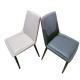 Spira Twist Pattern Italian Style Dining Chairs Intrigue Grey PU Leather