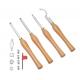 Mini Carbide Tipped Wood Turning Tools With Diamond Round Square Swan Neck Hollowing Shape