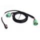 Deutsch 9 Pin J1939 Female to Right Angle HD15 Pin Female and J1939 Male Splitter Y Cable