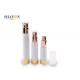 Refillable Plating Gold Airless Cosmetic Bottles 15ml / 20ml Eco - Friendly