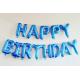 Foil Happy Birthday Alphabet Balloons 16 Inch Happy Birthday Banner Set With String