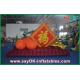 Printing Logo Large Orange Inflatable Yard Decorations For New Year