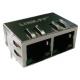 10/100Base-TX HR911205C 1x2 Port Rj45 Connector With Integrated Magnetics / LED