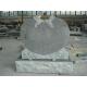 American style granite heart shape headstone monuments