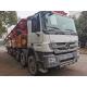 12Mpa Red Used Concrete Pump Truck Euro IV  72m 7 Section Vertical Reach