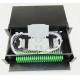 Sliding drawer type terminal box 19 inch Fiber Optic Patch Panel 48ports black cold rolling steel sheet SC/APC adapter
