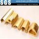 Copper Zinc Alloy Extrusion Handrail Profiles For Hotel Stair