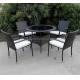 Store and High Back Patio Furniture Set with Round Claw Leg Table Shape for Hot Deals
