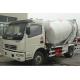 3 M3 Capacity Small Concrete Truck , Dongfeng 4X2 Concrete Cement Mixer Truck