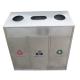 Outdoor Street Recycling Trash Bins Industrial Dustbin China Wholesale Garbage Stainless Trash Bin